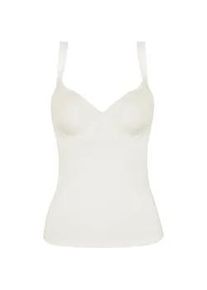 BH-Hemd Viania "BH Hemd Basic", Damen, Gr. 90, Cup B, beige (cream), Stoff, Obermaterial: 90% Polyamid PA. 10% Elasthan EL., BHs BH-Hemd