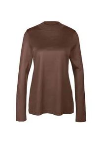 Strickpullover GOLDNER "Unkomplizierter Stehbundpullover", Damen, Gr. 40, beige (taupe), Obermaterial: 100% Polyacryl PAN., Tubular, Pullover Strickpullover, wie echter Kaschmir