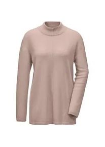 Strickpullover GOLDNER "Kurzgr&ouml;&szlig;e Weicher Kaschmirpullover mit Kragen", Damen, Gr. 22, beige (sand), Obermaterial: 100% Kaschmir WS., Rippe, Pullover Strickpullover, Dekorative Naht im Vorderteil