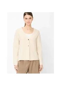 Cardigan Brax "Style AMANDA", Damen, Gr. 40, ecru, Strick, 70% Baumwolle, 30% Polyamid, V-Ausschnitt, Strickjacken