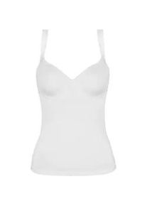 BH-Hemd Viania "BH Hemd Basic", Damen, Gr. 85, Cup D, wei&szlig;, Stoff, Obermaterial: 90% Polyamid PA. 10% Elasthan EL., BHs BH-Hemd
