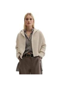 Marc O'Polo Cardigan MARC O'POLO, Damen, Gr. S, linen beige, Grobstrick, Obermaterial: 74% Baumwolle, 26% Polyester, unifarben, oversize taillenbedeckt, Strickkante, Strickjacken, kurze Form, Oversize, Grobstrick