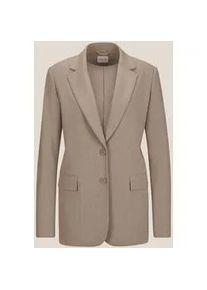 Madeleine Mode Jackenblazer MADELEINE "Blazer Einreihiger Blazer mit Stretchanteil", Damen, Gr. 34, wei&szlig; (cappuccino, wollwei&szlig;, melange), Obermaterial: 47% Polyester PES. 47% Viskose CV. 6% Elasthan EL., Modern, Blazer
