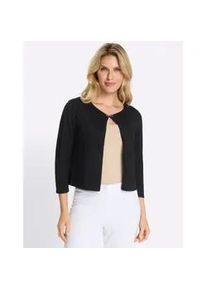 Cardigan Classic Basics, Damen, Gr. 42, schwarz, 70% Viskose, 30% Polyamid, unifarben, Strickjacken