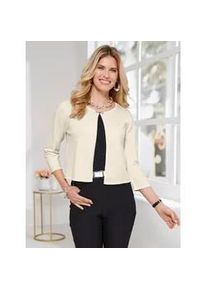 Cardigan Classic Basics, Damen, Gr. 50, champagner, 70% Viskose, 30% Polyamid, unifarben, Strickjacken