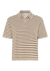 Poloshirt Brax "Style CARA S", Damen, Gr. 38, braun, 67% Viskose, 26% Polyester, 7% Elasthan, Shirts