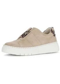 Sneaker Gabor "Sneaker low", Damen, Gr. 37, beige, Schuhe Sneaker