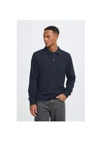 Longpullover Blend "BHKane", Herren, Gr. XL, salute, Sweatware, 70% Baumwolle, 30% Polyester, unifarben, Basic, normal normal, ohne Ausschnitt, Pullover Longpullover, Moderner Sweat-Pullover mit Polokragen und Knopfleiste