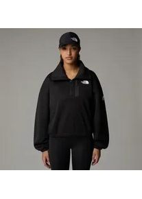 Fleecejacke The North Face "W MA FLEECE INTEREST 1/4 ZIP", Damen, Gr. M, tnf schwarz, Obermaterial: 100% Polyester, Jacken Fleecejacke, sportlicher Stil, f&uuml;r Fitness und Training, f&uuml;r Erwachsene