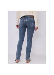 Comfort-fit-Jeans Street One, Damen, Gr. 34, L&auml;nge 32, medium blau wash, Jeans, 76% Baumwolle, 18% Lyocell, 4% Elastomultiester, 2% Elasthan, unifarben, lang, Jeans, Middle Waist