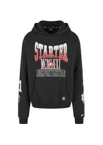 Kapuzenpullover STARTER Black Label "Starter Black Label Starter MCMLXXI Hoody", Herren, Gr. S, schwarz, 65% Baumwolle, 35% Polyester, mehrfarbig, loose fit, ohne Ausschnitt, Pullover Kapuzenpullover