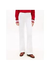 Bootcut-Jeans Tommy Hilfiger "FINN FLARE RW", Damen, Gr. 27, L&auml;nge 30, th optic whi, Denim/Jeans, Obermaterial: 99% Baumwolle, 1% Elasthan, unifarben, regular fit lang, Jeans, flared fit, Baumwollmischung mit Stretch