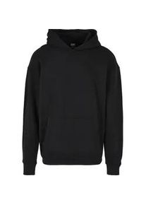 Kapuzenpullover Urban Classics "Urban Classics Herren Hood Embroidery Hoody", Herren, Gr. S, schwarz, 100% Baumwolle, unifarben, oversize, ohne Ausschnitt, Pullover Kapuzenpullover