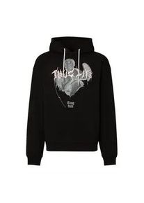Kapuzenpullover Thug Life "Thug Life Thug Life Atmosphere Hoodies", Herren, Gr. L, schwarz, 100% Baumwolle, mehrfarbig, oversize, ohne Ausschnitt, Pullover Kapuzenpullover