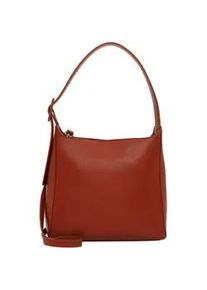 Beuteltasche Tamaris "Beutel TAS Gunda", Damen, Gr. B/H/T: 24cm x 30cm x 12cm 0, rot (rust 624), Polyurethan, Taschen Beuteltasche