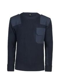 Kapuzenpullover BRANDIT "Bekleidung 5018-8 Brandit BW Pullover", Herren, Gr. M, blau (marineblau), Pullover Kapuzenpullover