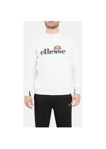 Sweatshirt Ellesse "CORVARO SWEATSHIRT", Herren, Gr. XL, sanftes wei&szlig;, Obermaterial: 79% Polyester, 16% Viskose, 5% Elasthan, Sweatshirts Sweatshirt