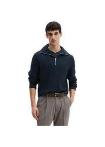 Marc O'Polo Troyer MARC O'POLO "aus reiner Bio-Baumwolle", Herren, Gr. XL, schwarz navy, Obermaterial: 100% Baumwolle, unifarben, Pullover Troyer