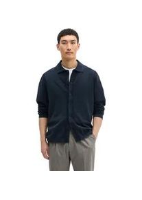 Marc O'Polo Cardigan MARC O'POLO "aus zertifizierter Bio-Baumwolle", Herren, Gr. M, schwarz navy, Obermaterial: 100% Baumwolle, unifarben, regular fit, Strickjacken