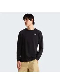 T-Shirt The North Face "M EVOLUTION SIMPLE DOME REGULAR LONG SLE", Herren, Gr. M, tnf schwarz, Obermaterial: 100% Baumwolle, Shirts T-Shirt, sportlicher Stil, f&uuml;r Fitness und aktive Freizeit, Kurzarmdesign