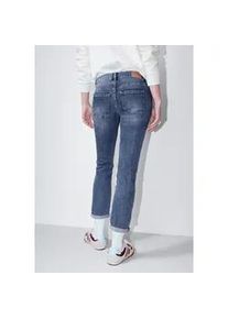 Comfort-fit-Jeans STREET ONE STUDIO, Damen, Gr. 36, L&auml;nge 28, medium blau washed, Jeans, 72% Baumwolle, 27% Polyester, 1% Elasthan, unifarben, kn&ouml;chelfrei, Jeans, Middle Waist