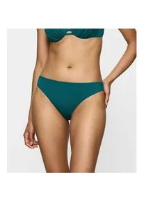 Bikini-Hose Triumph "Summer Mix & Match Tai 02 sd", Damen, Gr. 44, N-Gr, mystic sea, Microfaser, Obermaterial: 84% Polyamid, 16% Elasthan, unifarben, Badehosen Bikini-Hose, verspielt und farbenfroh