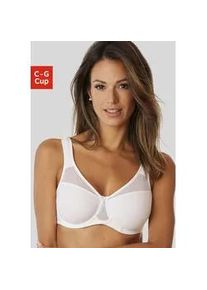 Minimizer-BH Nuance, Damen, Gr. 95, Cup H, wei&szlig;, Netz, Obermaterial: 71% Polyamid, 29% Elasthan, BHs Minimizer-BH, mit B&uuml;gel und modischen Netzeins&auml;tzen