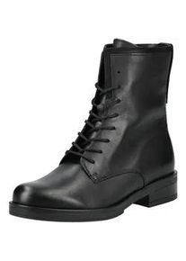 Schn&uuml;rstiefelette Gabor "Gabor Stiefelette Leder", Damen, Gr. 37, schwarz, Leder, Schuhe Schn&uuml;rstiefelette