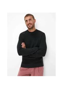 Rundhalspullover Brax "Style ROY", Herren, Gr. XL (54), grau (dunkelgrau), Strick, 44% Baumwolle, 29% Polyacryl, 27% Wolle, Rundhals, Pullover Rundhalspullover