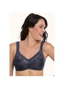 Entlastungs-BH Anita SINCE 1886 "Safina", Damen, Gr. 80, Cup C, shadow blau, Obermaterial: 50% Polyamid, 25% Polyester, 10% Elasthan, 10% sonstige Fasern, 5% Baumwolle, unifarben, BHs Entlastungs-BH, Mit Stickerei, breite Entlastungstr&auml;ger, dreigeteilter Cup, feminin