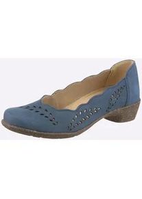 Pumps Casual Looks, Damen, Gr. 37, jeansblau, Nubukleder, Schuhe Pumps