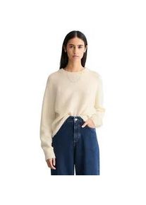 Marc O'Polo Strickpullover MARC O'POLO DENIM "aus kuscheligem Alpakawolle-Mix", Damen, Gr. XXL, wei&szlig; blush, Obermaterial: 42% Polyamid, 28% Wolle, 28% Alpaka, 2% Elasthan, unifarben, Rundhals, Pullover Strickpullover