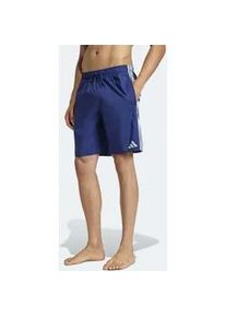 Badeshorts Adidas PERFORMANCE "3-STREIFEN 8-INCH", Herren, Gr. M, N-Gr, dunkelblau, wonder sage, Obermaterial: 100% Polyester, Badehosen Badeshorts
