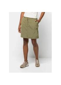 Hosenrock Jack Wolfskin "KALAHARI SKORT W", Damen, Gr. 34, gr&uuml;n (bay, leaf), 1. OBERSTOFF: 100% POLYESTER; 2. OBERSTOFF: 100% POLYAMID; Futter: 65% POLYESTER, 35% BAUMWOLLE, R&ouml;cke Skort