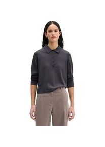 Marc O'Polo Strickpullover MARC O'POLO "aus edlem Merinowolle-Viskose-Mix", Damen, Gr. XL, blau graphite, Obermaterial: 57% Schurwolle, 38% Viskose, 5% Polyamid, unifarben, Pullover Strickpullover