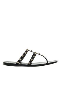 Valentino Garavani Slipper & Pantoletten - Thong Summer Rockstud - Gr. 39 (EU) - in Schwarz - f&uuml;r Damen