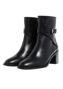 Stuart Weitzman Stiefel & Boots - Esme Belted Zip Bootie - Gr. 38 (EU) - in Schwarz - f&uuml;r Damen