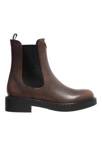 Prada Stiefel - Calf Leather Boots - Gr. 40 (EU) - in Braun - f&uuml;r Damen