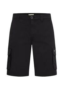 Shorts Blend "BHMORGAN REG CARGO SHORTS", Herren, Gr. L, N-Gr, schwarz beauty, Web, Obermaterial: 97% Baumwolle, 3% Elasthan, unifarben, regular fit knielang, Hosen Shorts