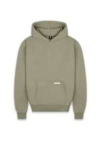 Kapuzensweatshirt DROPSIZE "Dropsize Herren Super Heavy Blank Hoodie", Damen, Gr. M, olive, 80% Baumwolle, 20% Polyester, unifarben, Sweatshirts