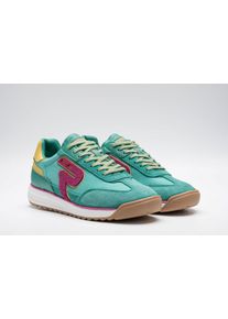 Keilsneaker Replay, Damen, Gr. 36, gr&uuml;n kombiniert, Leder, Lederimitat, Textil, kontrastfarbene Details, Schuhe Keilsneaker, Trend-Sneaker, Halbschuh, Schn&uuml;rschuh mit Profilsohle