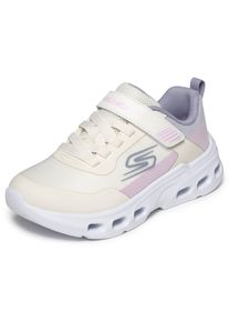 Sneaker Skechers "Skechers GLIDE-STEP AERO", M&auml;dchen, Gr. 32, natur kombiniert, Lederimitat, Textil, Schuhe Sneaker, Sportschuh mit Klett, Gr&ouml;&szlig;enschablone zum Download