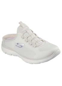 Sabot Skechers "SUMMITS-SIMPLY SWEET", Damen, Gr. 37, natur, Textil, Schuhe Sabot, Freizeitschuh, Sommerschuh, Hausschuh mit weicher Innensohle