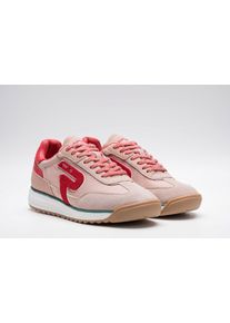 Keilsneaker Replay, Damen, Gr. 37, rosa kombiniert, Leder, Lederimitat, Textil, kontrastfarbene Details, Schuhe Keilsneaker, Trend-Sneaker, Halbschuh, Schn&uuml;rschuh mit Profilsohle