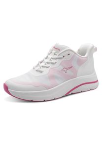 Slip-On Sneaker Tamaris, Damen, Gr. 40, wei&szlig; kombiniert, Lederimitat, Textil, Schuhe Slip-On Sneaker, Plateau, Freizeitschuh, Halbschuh, Slipper mit Kontrastbesatz