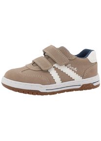 Klettschuh Lurchi "Berry", M&auml;dchen, Gr. 30, beige, wei&szlig;, Leder, Veloursleder, Schuhe Klettschuh, Sneaker, Halbschuh, Freizeitschuh, Gr&ouml;&szlig;enschablone zum Download