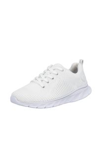 Sneaker Rieker, Damen, Gr. 42, wei&szlig;, Textil, Schuhe Sneaker, mit leichter Laufsohle, Freizeitschuh, Halbschuh, Schn&uuml;rschuh, Topseller