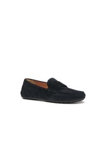 Slipper Geox "U ISTRIA", Herren, Gr. 42, navy, Veloursleder, Schuhe Slipper, Loafer, Schlupfschuh mit Geox Spezial Membran