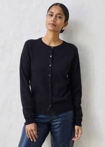 bonprix Strickjacke mit Seidenanteil, schwarz, Gr.36/38 (S), Kombinierbare Strickjacke mit Seidenanteil, aus Seide