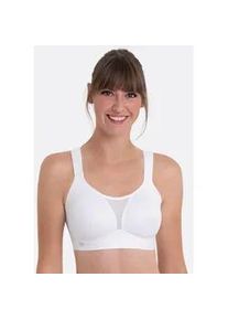 Sport-BH Anita ACTIVE "Smart Control", Damen, Gr. 80, Cup F, wei&szlig;, Stoff, Obermaterial: 49% Polyamid, 31% Elasthan, 20% Polyester, Mesh, Netz, clean, matt, unifarben, regular fit, BHs Sport-BH, Cups vorgeformt, weich, nahtlos, schlicht, breites Unterbrustband